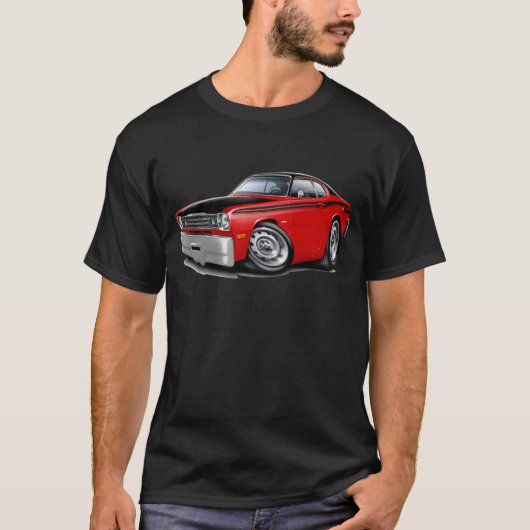 1970-74 Duster 340 Red Car T-shirt (Voorkant)