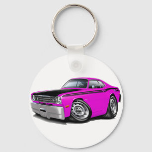 1970-74 Duster 340 Roze auto Sleutelhanger