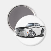 1970-74 Duster 340 witte auto Magneet (Voorkant / Achterkant)