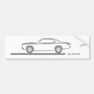 1970-74 Duster Gray Car Bumpersticker