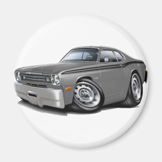 1970-74 Duster grijs-zwart auto Magneet (Voorkant)