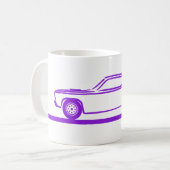 1970-74 Duster Paarse auto Koffiemok (Voorkant links)