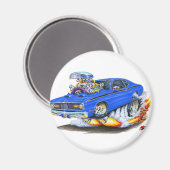 1970-74 Plymouth Blue Car Magneet (Voorkant / Achterkant)
