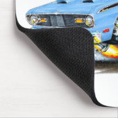 1970-74 Plymouth Duster Lt Blue Car Muismat (Hoek)