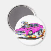 1970-74 Plymouth Duster Roze Auto Magneet (Voorkant / Achterkant)