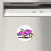 1970-74 Plymouth Duster Roze Auto Magneet (Insitu (Vaatwasser))