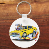 1970-74 Plymouth gele auto Sleutelhanger (Voorkant)