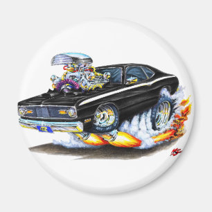 1970-74 Plymouth zwarte bus Magneet