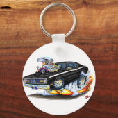 1970-74 Plymouth zwarte bus Sleutelhanger (Voorkant)