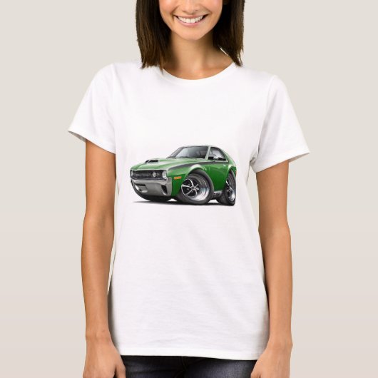 1970 AMX Green-Black Car T-shirt (Voorkant)