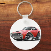 1970 AMX Red Car Sleutelhanger (Voorkant)