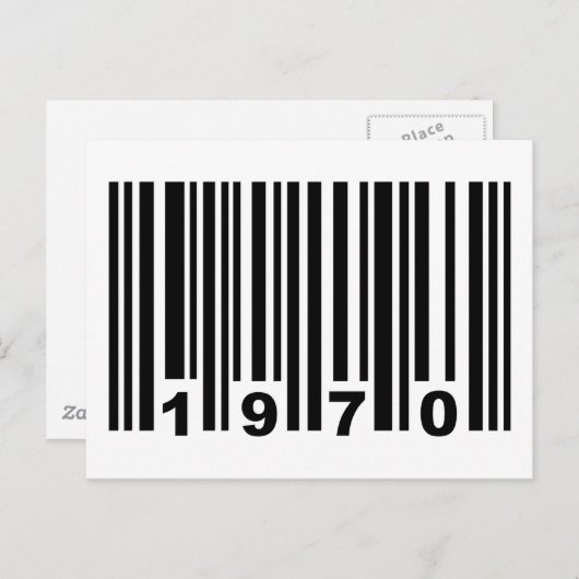1970 barcode briefkaart (Voorkant / Achterkant)