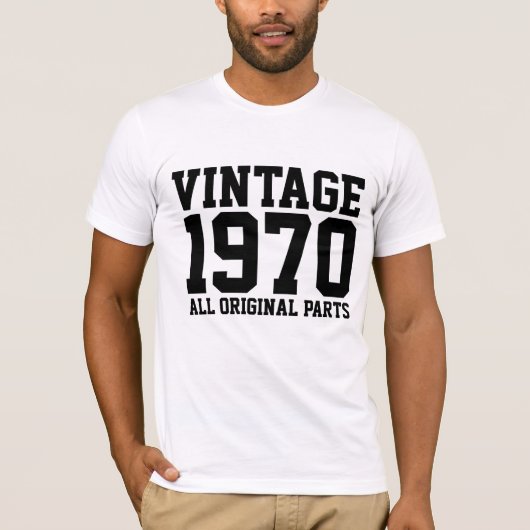 1970 BIRTHDAY T-shirts (Voorkant)