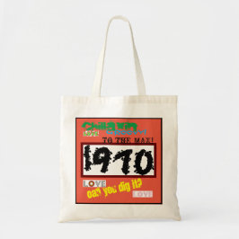 '1970' Boodschappentas met op maat gemaakte afdruk Tote Bag