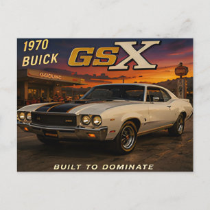 1970 Buick GSX Klassieke Amerikaanse Auto Vintage Briefkaart