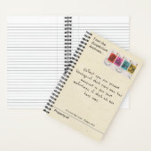 1970 Charles Dickens Antique Postage Stamp Notitieboek (Binnen)