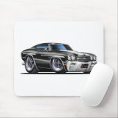 1970 Chevelle Black-White-auto Muismat (Met muis)