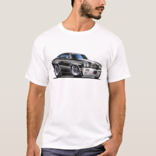 1970 Chevelle Black-White-auto T-shirt