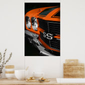 1970 Chevelle S396 Oranje Poster (Keuken)