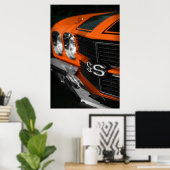 1970 Chevelle S396 Oranje Poster (Thuiskantoor)