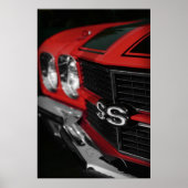 1970 Chevelle SS396 Red Poster (Voorkant)
