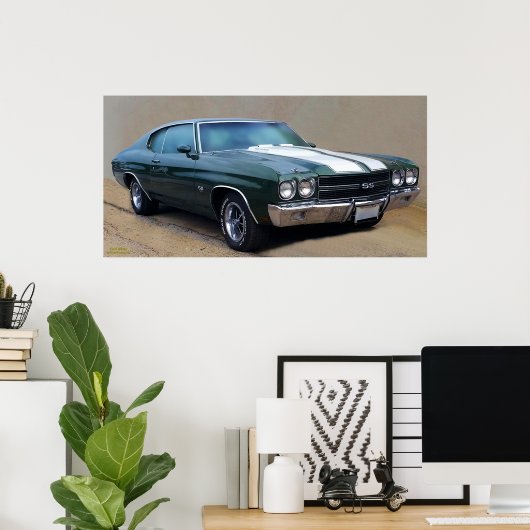 1970 CHEVELLE SS454 POSTER (Thuiskantoor)