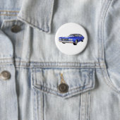 1970 Chevelle SS: Blauwe afwerking: Ronde Button 5,7 Cm (In situ)