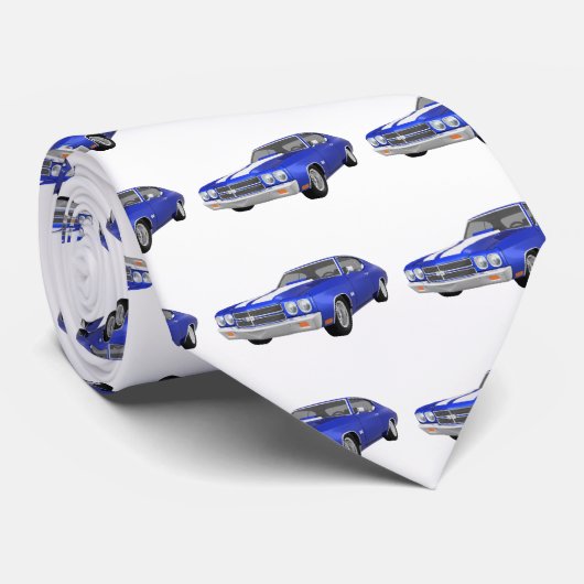 1970 Chevelle SS: Blauwe afwerking: Stropdas (Opgerold)