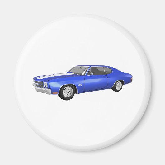 1970 Chevelle SS: Blue Finish: Magneet (Voorkant)