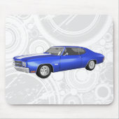 1970 Chevelle SS: Blue Finish: Mousepad Muismat (Voorkant)