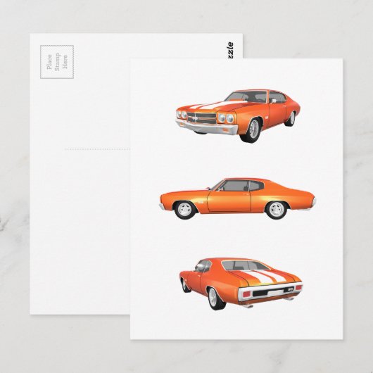 1970 Chevelle SS: Briefkaart (Voorkant / Achterkant)