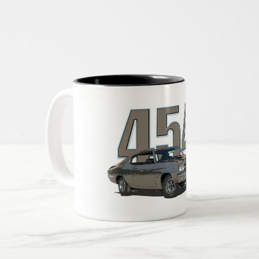 1970 Chevelle SS-mok koffie Tweekleurige Koffiemok (Voorkant links)