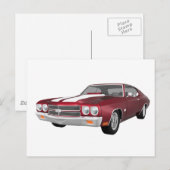 1970 Chevelle SS: Snoep Apple Finish: Briefkaart (Voorkant / Achterkant)