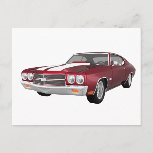 1970 Chevelle SS: Snoep Apple Finish: Briefkaart (Voorkant)
