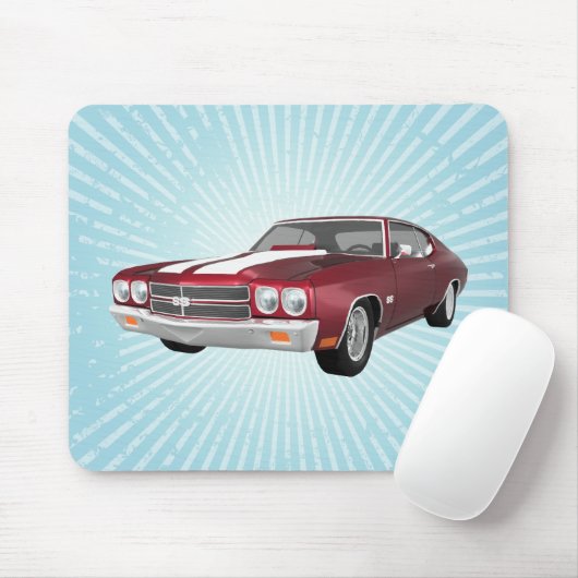 1970 Chevelle SS: Snoep Apple Finish: Mousepad Muismat (Met muis)