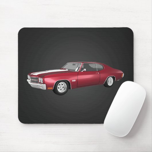 1970 Chevelle SS: Snoep Apple Finish: Mousepad Muismat (Met muis)