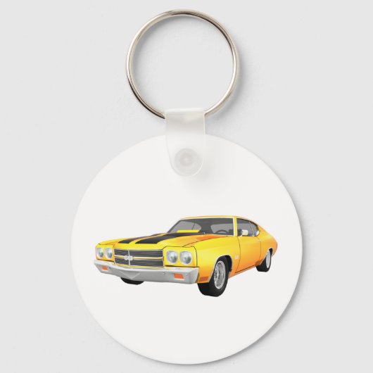 1970 Chevelle SS: Yellow Finish: Sleutelhanger (Voorkant)