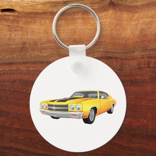 1970 Chevelle SS: Yellow Finish: Sleutelhanger (Voorkant)