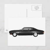 1970 Chevelle SS: Zwarte afwerking: Briefkaart (Voorkant / Achterkant)