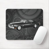 1970 Chevelle SS: Zwarte afwerking: Mousepad Muismat (Met muis)