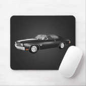 1970 Chevelle SS: zwarte finish: Mousepad Muismat (Met muis)