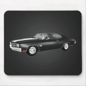1970 Chevelle SS: zwarte finish: Mousepad Muismat (Voorkant)
