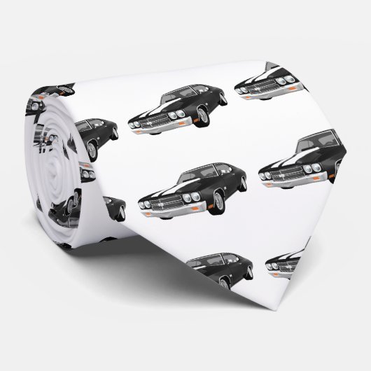 1970 Chevelle SS: zwarte finish: Stropdas (Opgerold)
