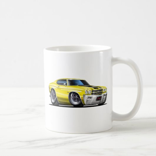 1970 Chevelle Yellow-Black Car Koffiemok (Rechts)