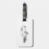 1970 chevy chevelle bagagelabel (Achterkant verticaal)