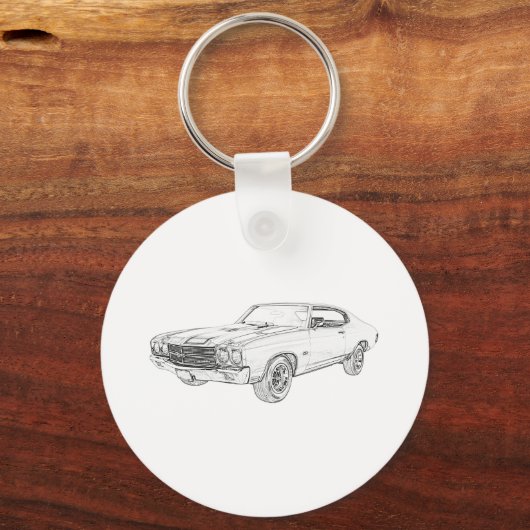 1970 chevy chevelle sleutelhanger (Voorkant)