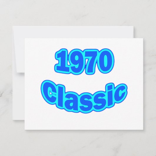 1970 Classic Blue Kaart (Voorkant)