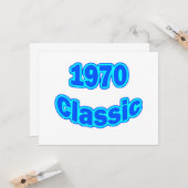 1970 Classic Blue Kaart (Voorkant / Achterkant in situ)