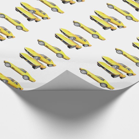 1970 Corvette: Gele afwerking: Cadeaupapier (Hoek)