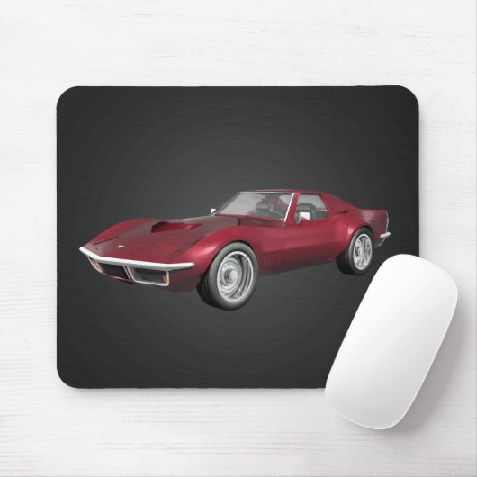 1970 Corvette: Snoep Apple Finish: Mousepad Muismat (Met muis)